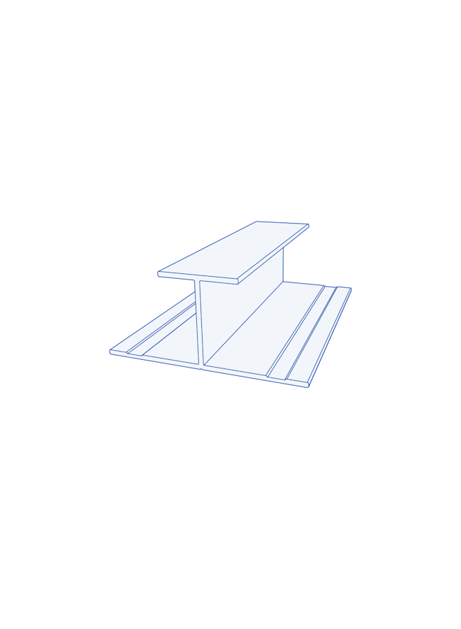 V9 Vertical H Molding 1060